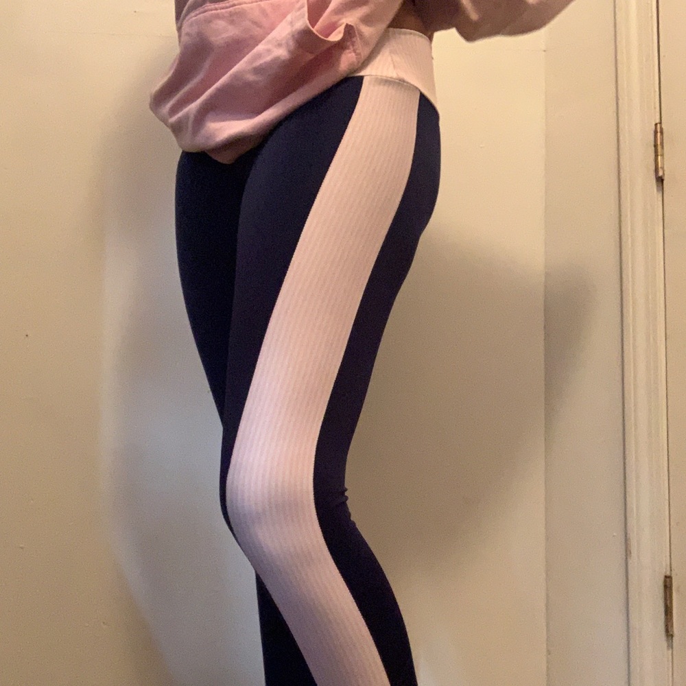 Pink and blue leggings
